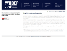 Tablet Screenshot of deplimpiezasespeciales.com
